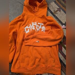 Orange Graphic Hoodie
